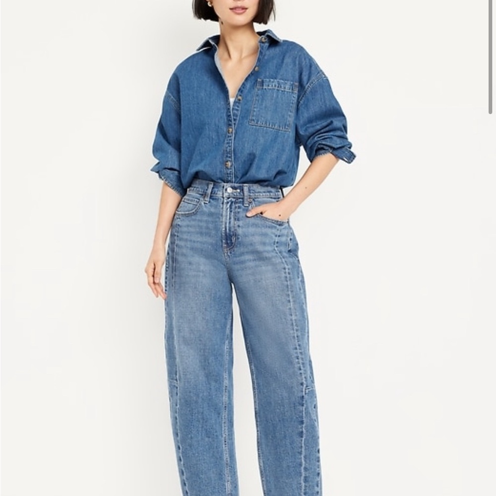 Old Navy Blue Flare & Wide Leg Women's Jeans